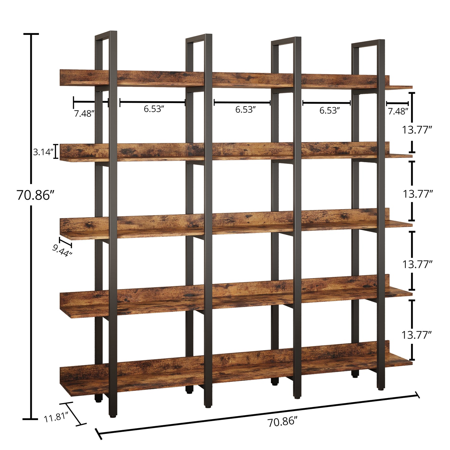 71“ Triple Wide 5 Tiers