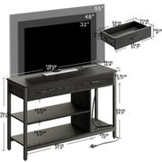 Industrielle TV-Konsole mit LED-Leuchten