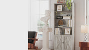 Bookshelf with Cabinet Beige Maple