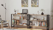 3 Tier Console Table Rustic Brown