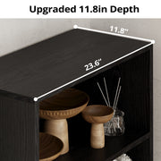 Industrial Bookshelves and Bookcases with Doors 11.8'' Depth