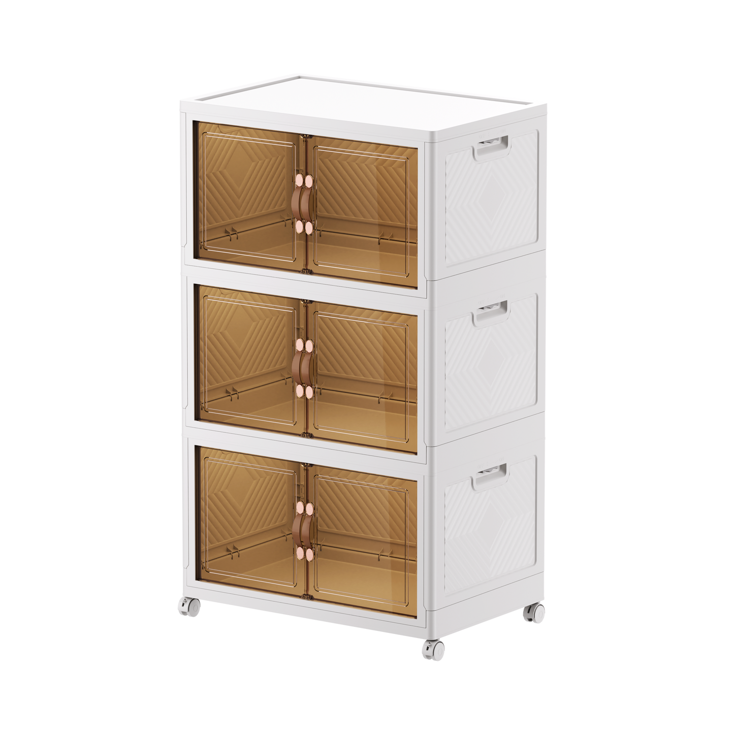 Armoire de rangement pliable avec porte transparente