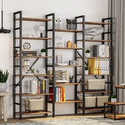 Dreifach breite Bücherregale – 6 Ebenen
