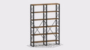 【HOT】Bibliothèque double largeur 76'' marron vintage