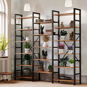 Dreifach breite Bücherregale – 6 Ebenen