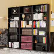 6 Tier Bookshelf Vintage Black