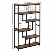 6-Shelf Etagere Bookcase