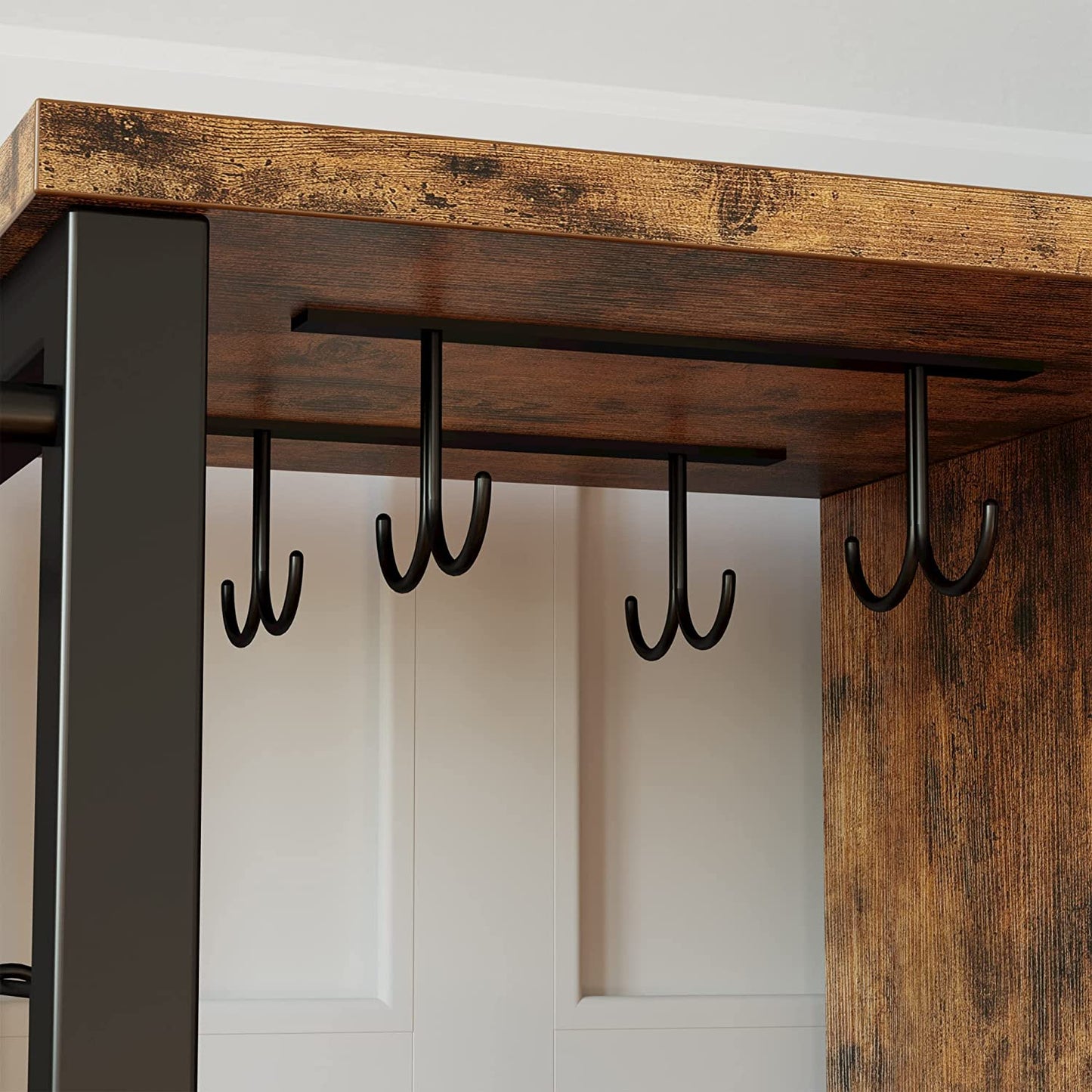 Lagerschrank mit Rollen Vintage Braun