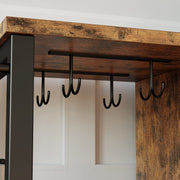 Lagerschrank mit Rollen Vintage Braun