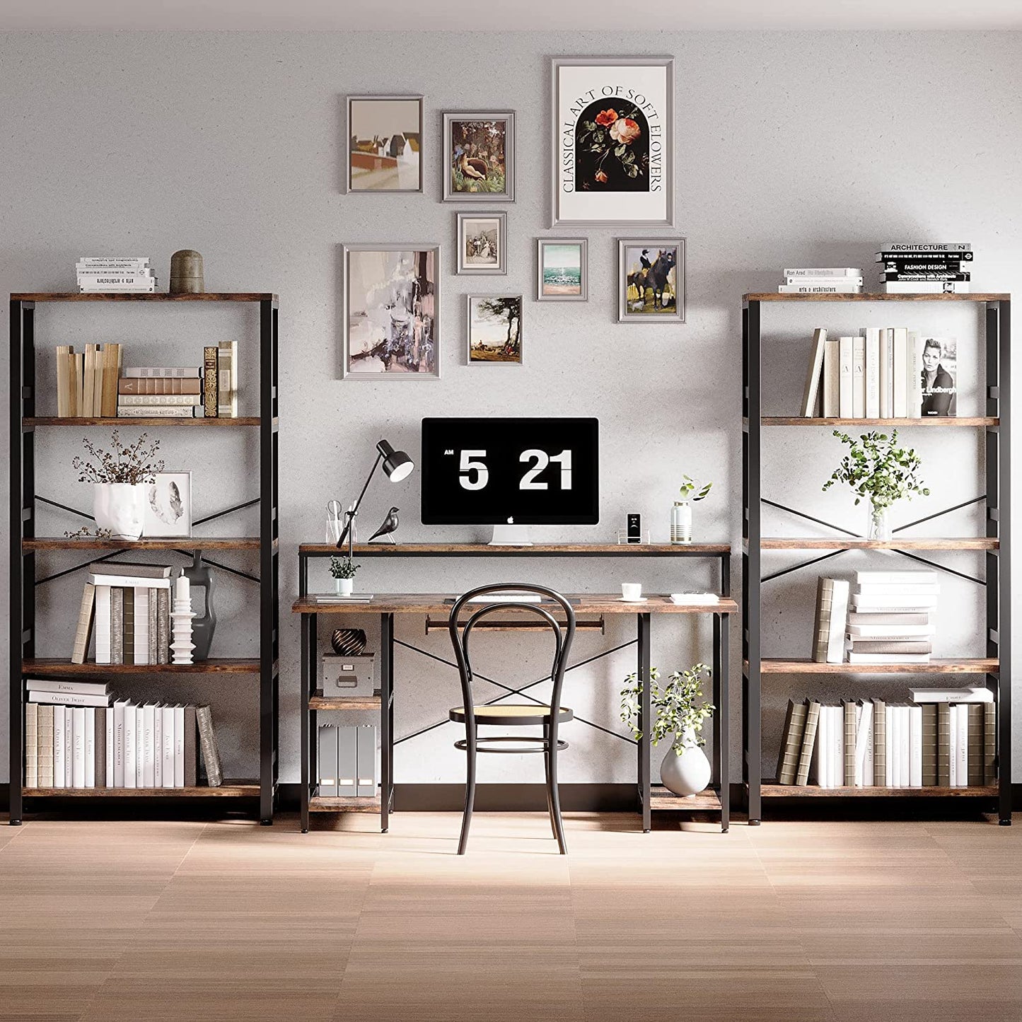 Wide 5-Tier Ladder Shelf