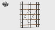Double Wide Home Decor Display Shelf