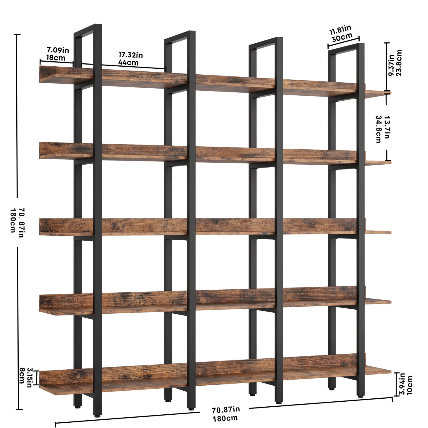 71“ Triple Wide 5 Tiers