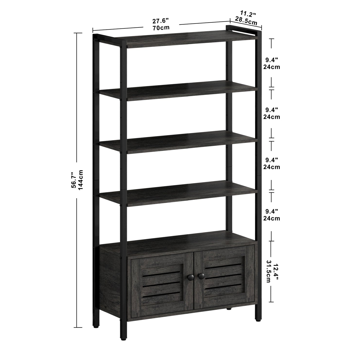 4 Tier Display Shelf with Wheels
