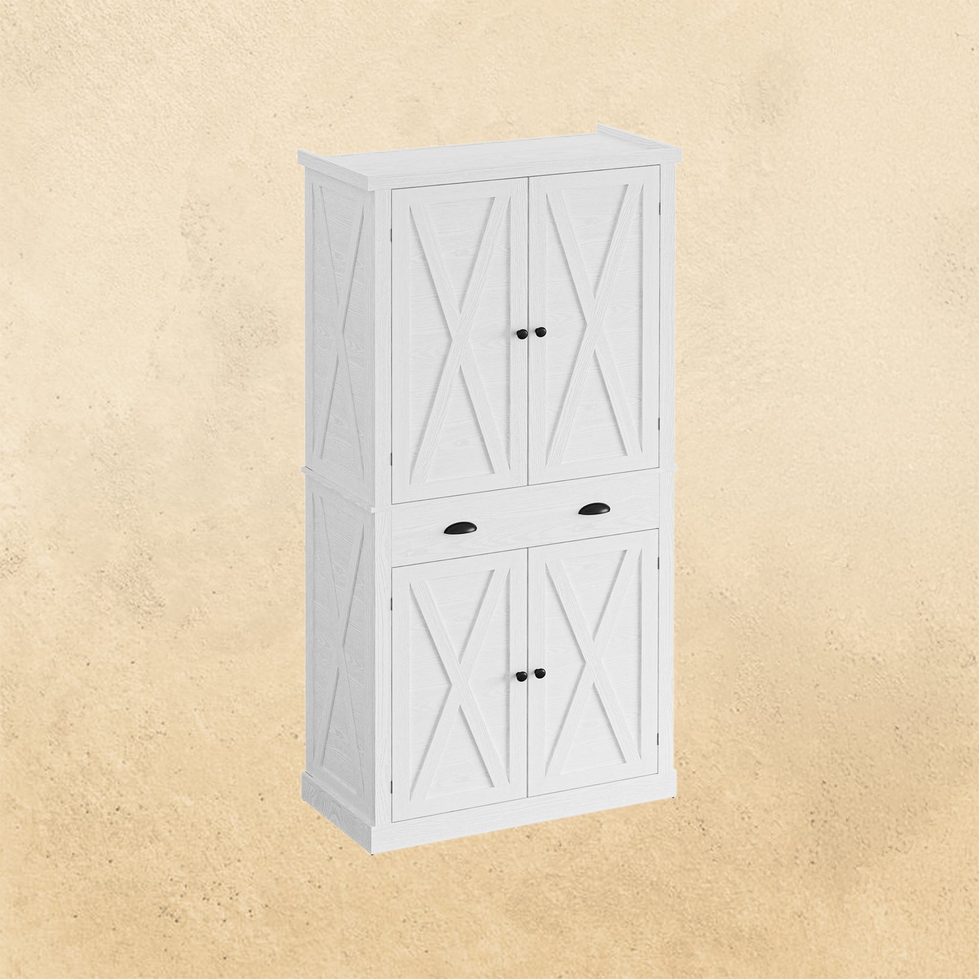 IRONCK kitchen pantry cabinet with closed storage doors