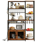 IRONCK 45.5" Wide Large Bakers Rack with Power Outlets
