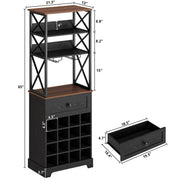 IRONCK 65" Industrial Bar Cabinet