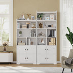 Bookshelf with 4 Door Cabinet