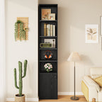 Tall Narrow Bookcase 5 Tiers