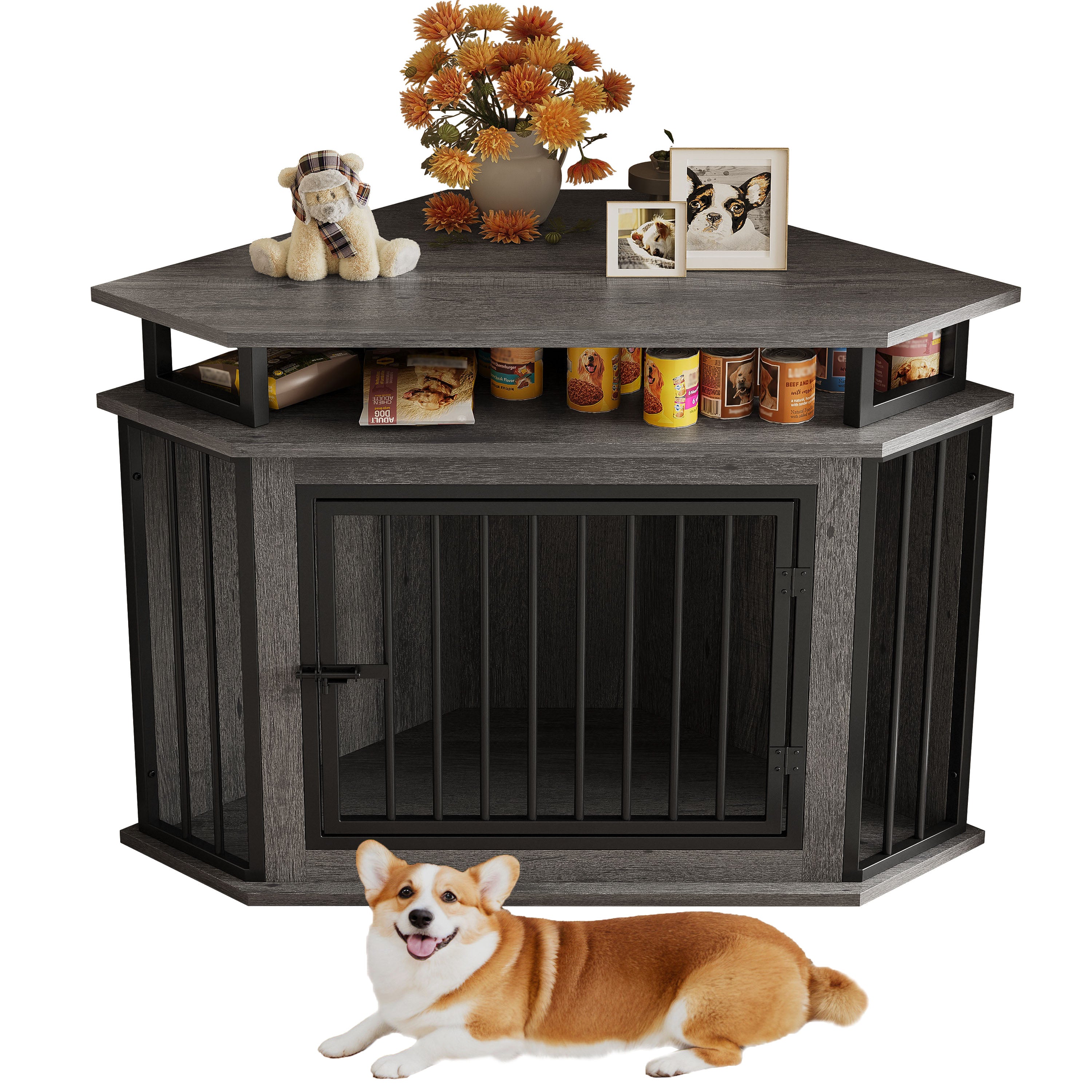 IRONCK Corner Dog Crate