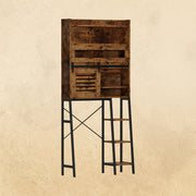 Bathroom Storage with Cabinet Vintage Brown