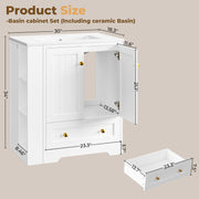IRONCK 30" Bathroom Vanity with Sink