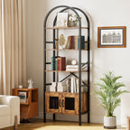 70.3" Tall Arched Bookshelf