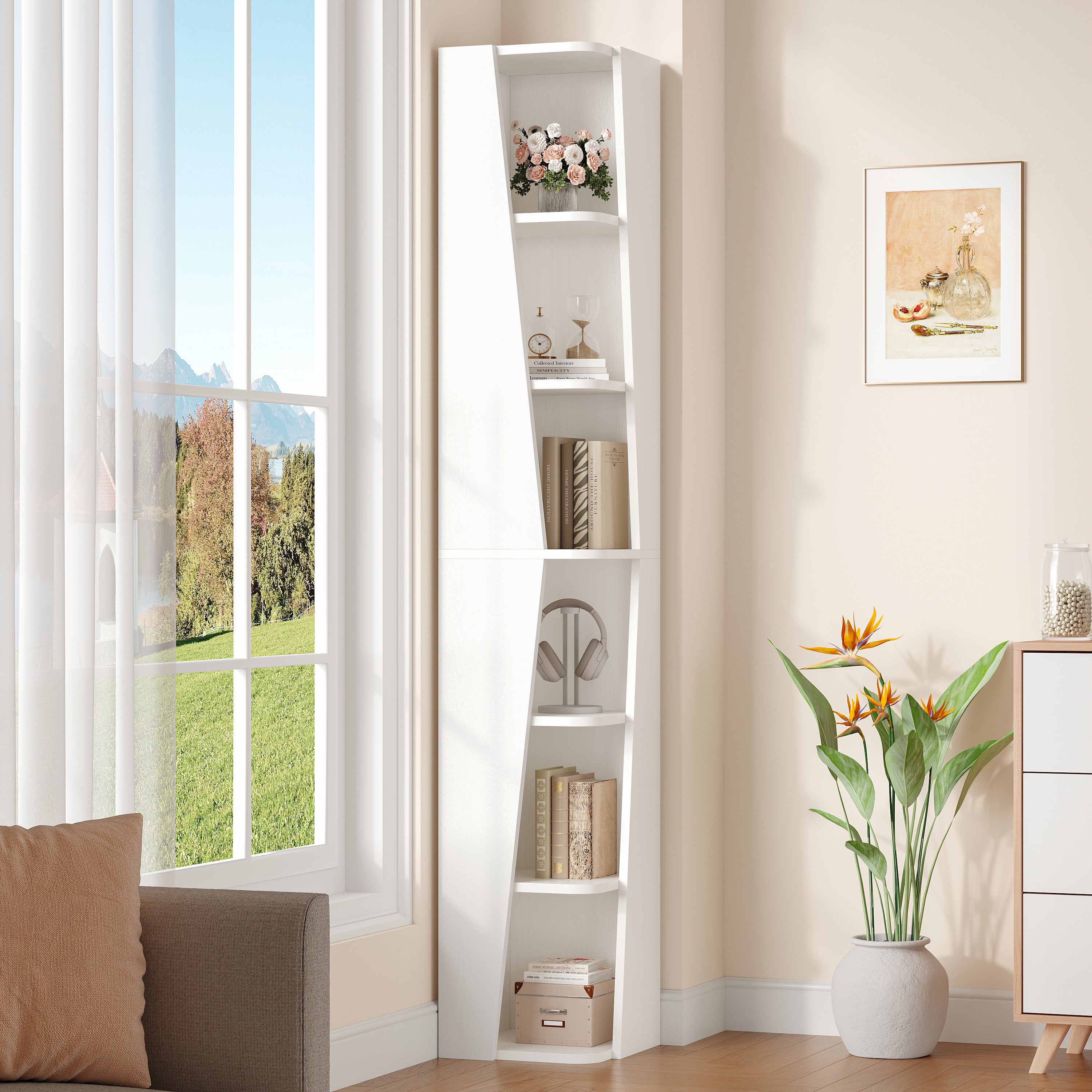 IRONCK 71'' Tall Corner Shelves
