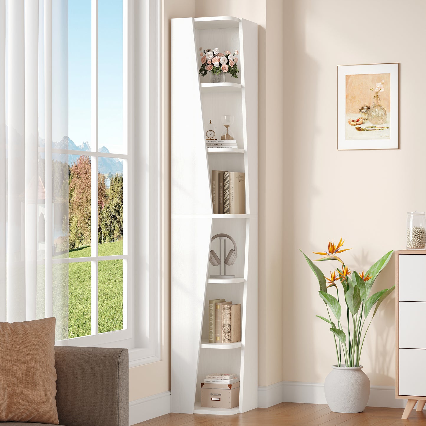 IRONCK 71'' Tall Corner Shelves