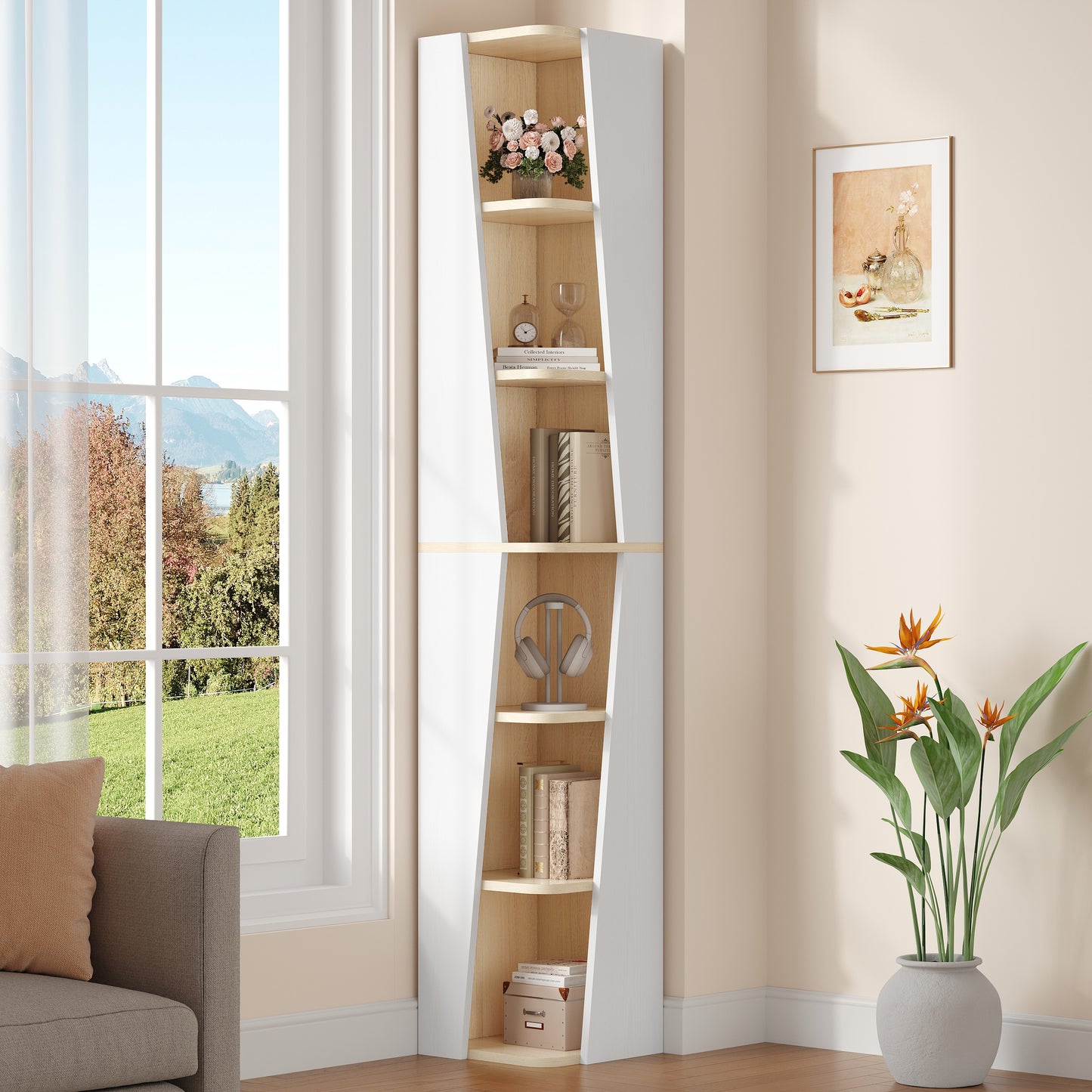IRONCK 71'' Tall Corner Shelves