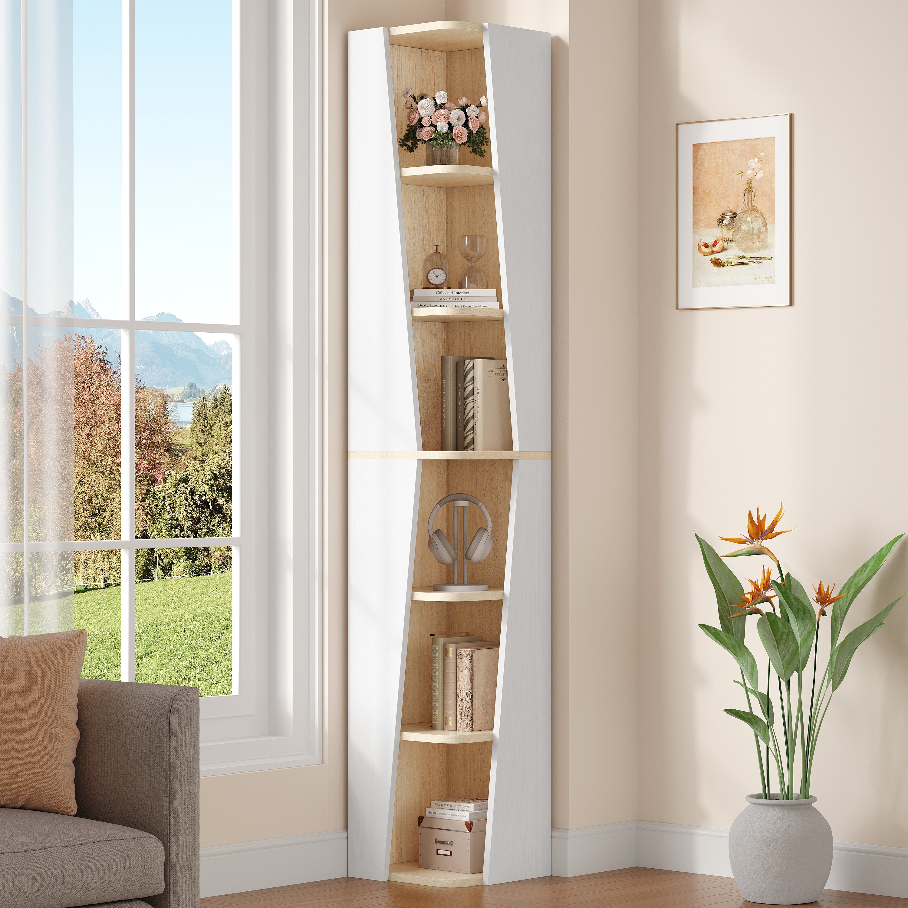 IRONCK 71'' Tall Corner Shelves