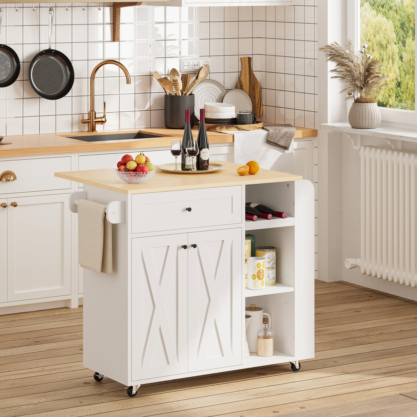 IRONCK Kitchen Islands with Storage