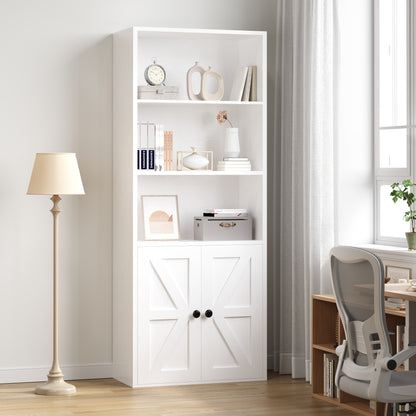 Farmhouse Bookcases and Bookshelves with Doors