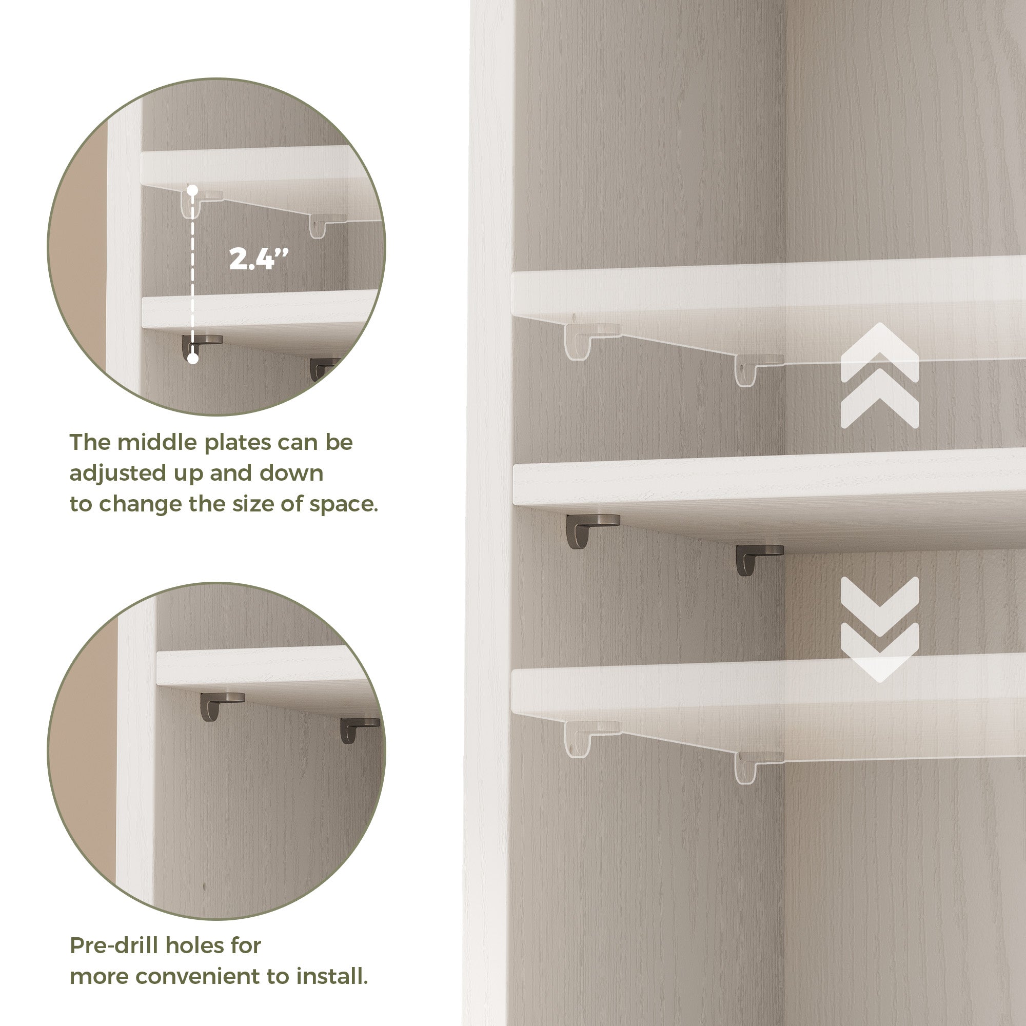74.8" Tall Narrow Bookcase