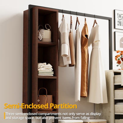 Organizer Storage Cabinet of Drawers with Hanging Rack