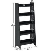 Étagère échelle en bois à 5 niveaux 