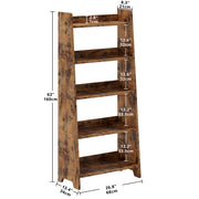 Étagère échelle en bois à 5 niveaux 
