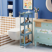 Étagère de rangement polyvalente avec roulettes