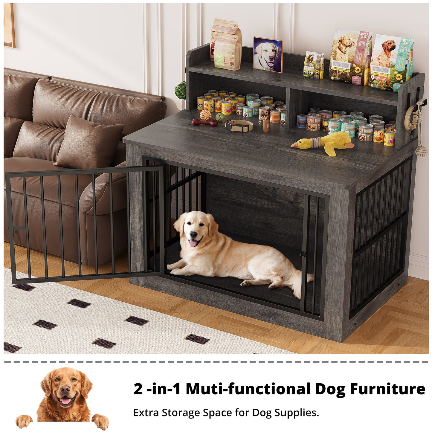 IRONCK Extra Large Dog Crate Furniture