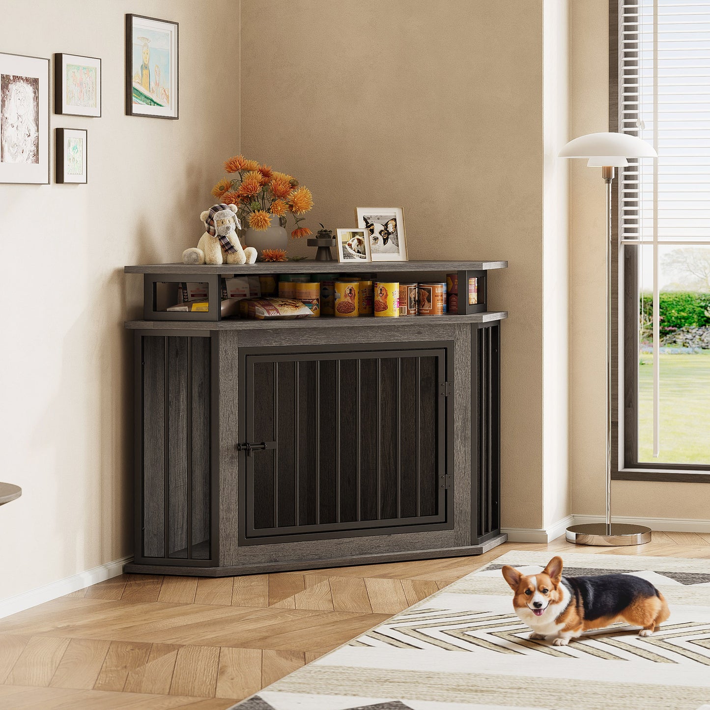 IRONCK Corner Dog Crate