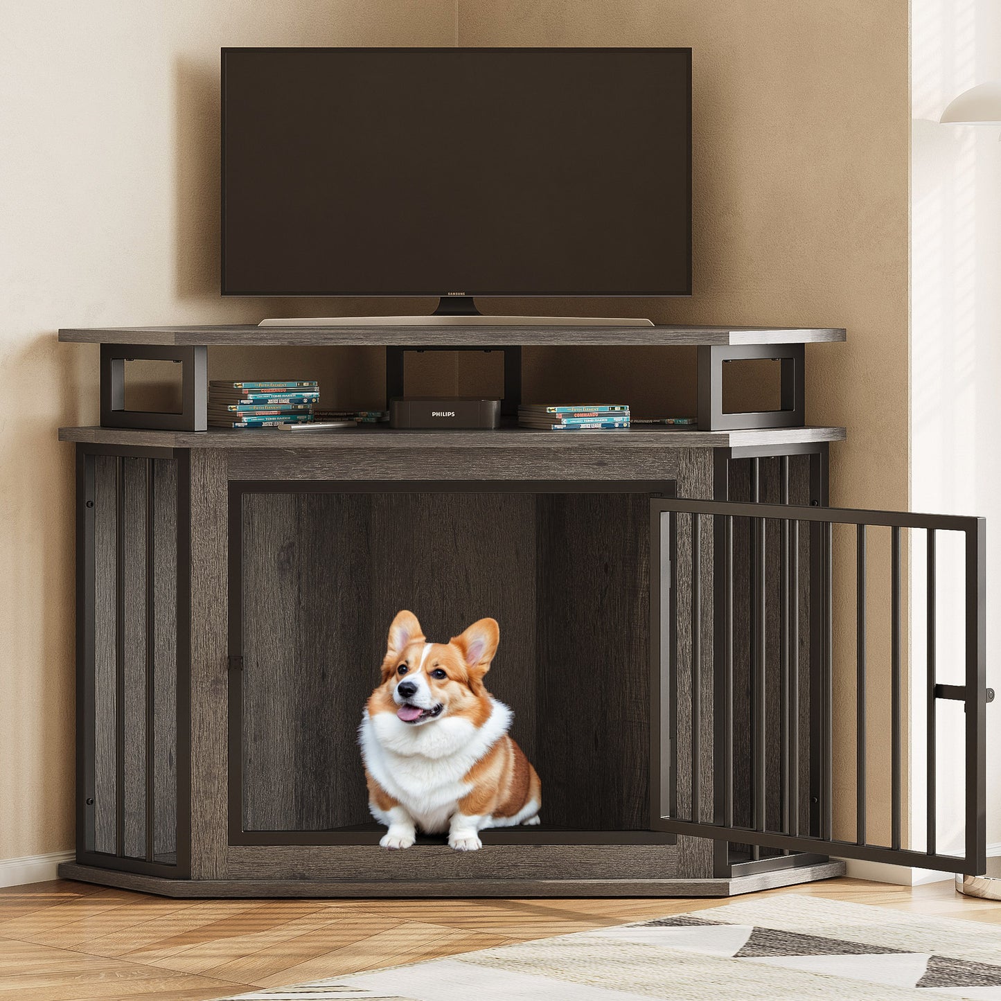 IRONCK Corner Dog Crate