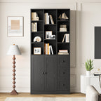 IRONCK 71" Tall Bookcase with 2 Doors