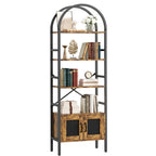 70.3" Tall Arched Bookshelf