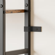 IRONCK 71" Tall Arched Bookshelf with Doors