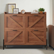 IRONCK Shoe Storage Cabinet with 4 Flip Drawers