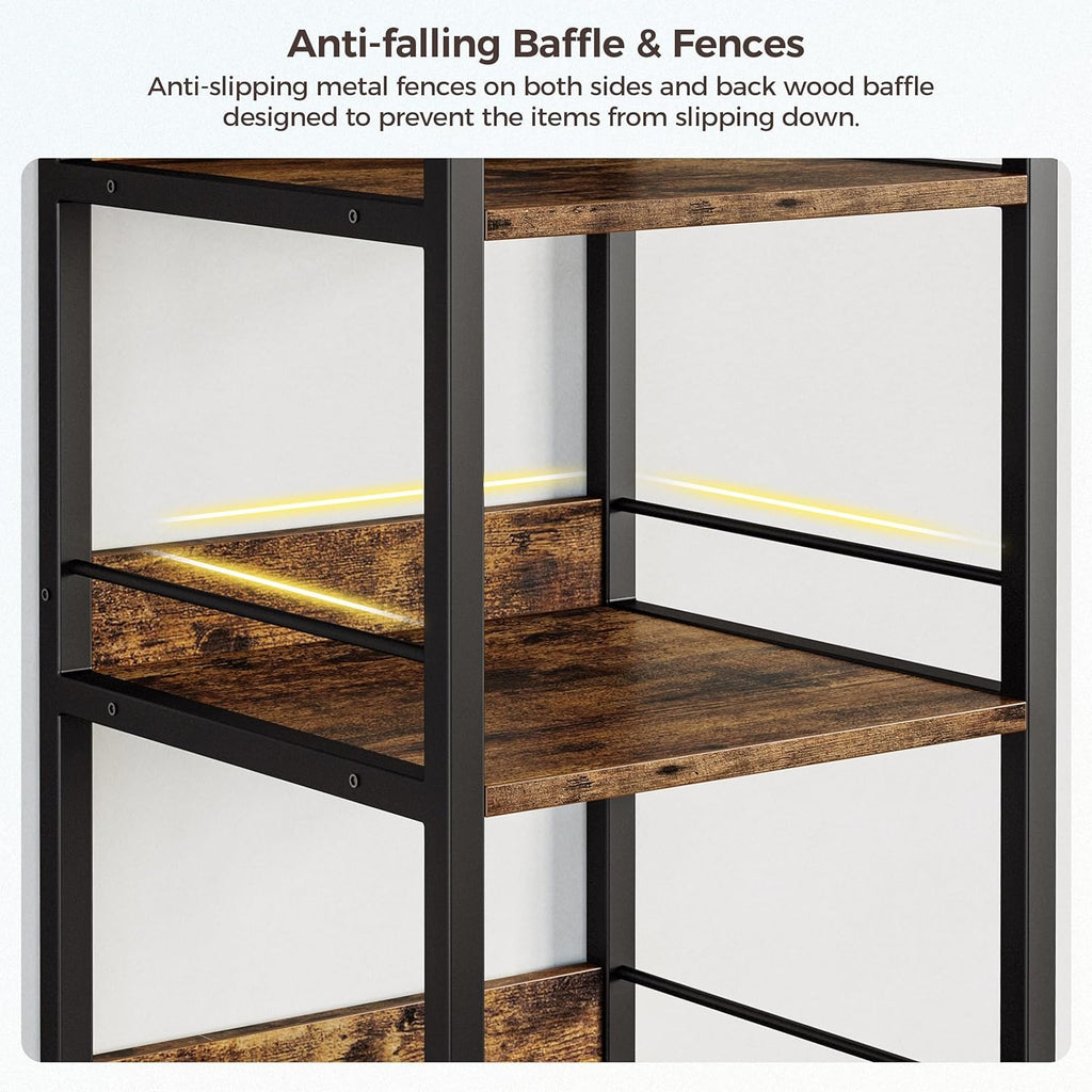 IRONCK 74.8" Tall Narrow Bookshelf