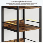 IRONCK 74.8" Tall Narrow Bookshelf