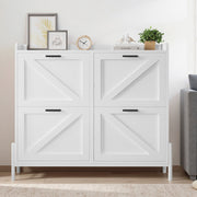 IRONCK Shoe Storage Cabinet with 4 Flip Drawers