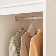 IRONCK Wood Armoire Wardrobe Closet with Mirror