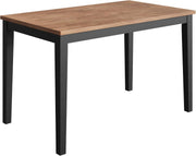 7 Furniture Solid Wood Dining Table for 4, 45 Inch Rectangular Kitchen Table (Only Table)