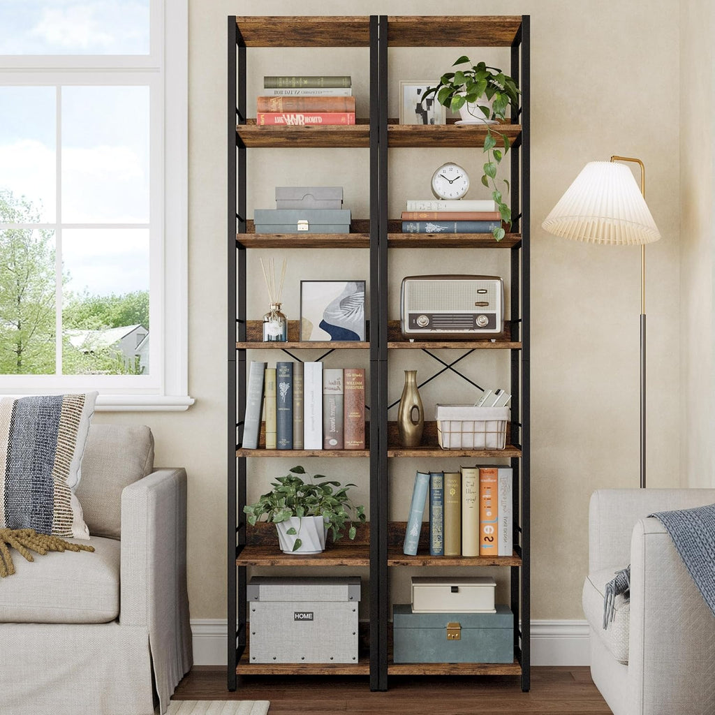 IRONCK 74.8" Tall Narrow Bookshelf